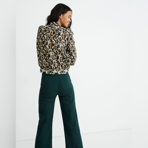 Madewell Tie-Neck Top in Viola Floral - Picture 3 of 4